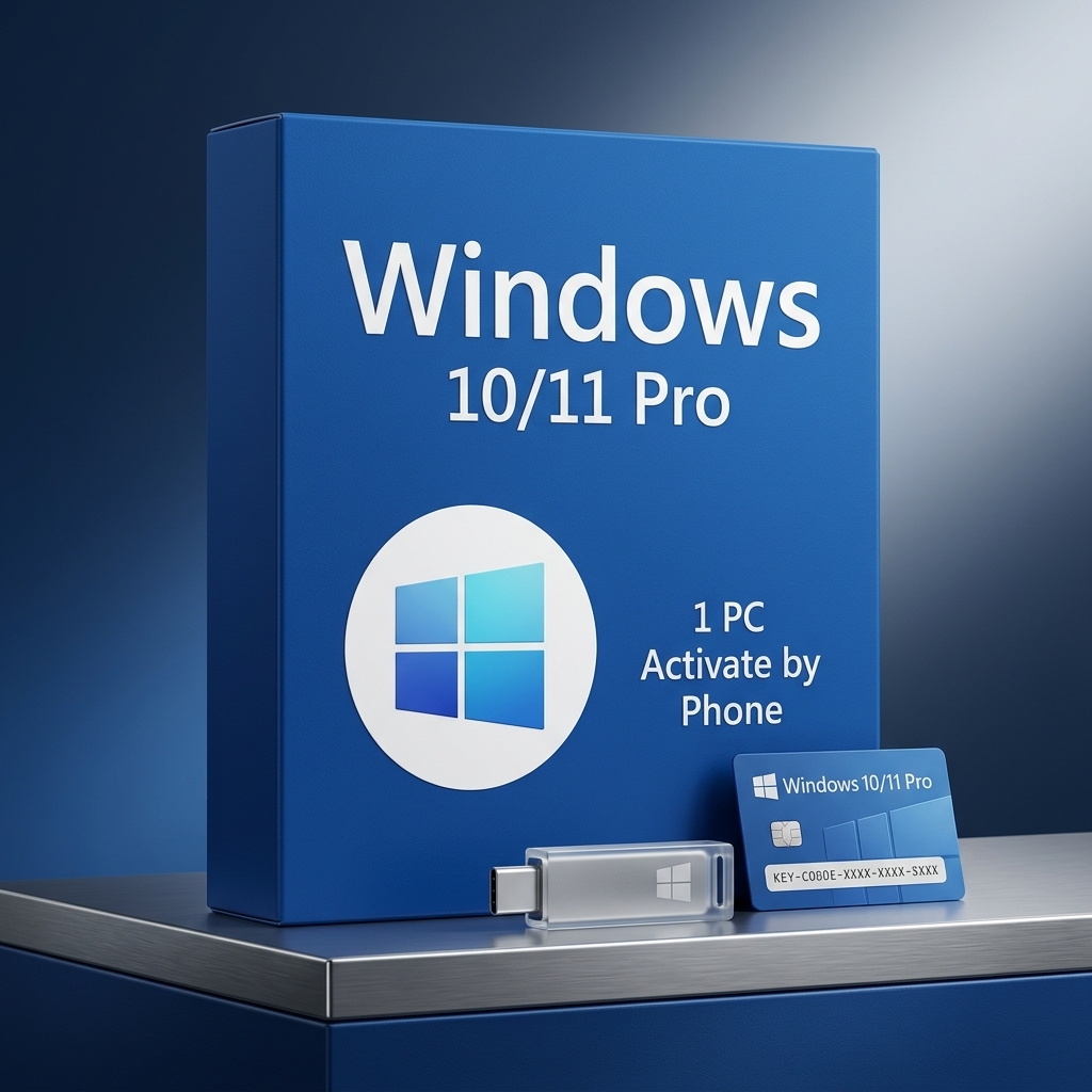 Microsoft Windows 10 / 11 Pro Key - 1 PC Phone Activation